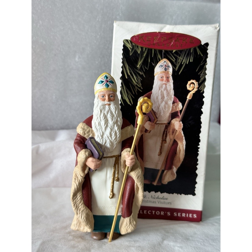 VTG. 1995 Hallmark‎ St. Nicholas Ornament 1st In Series QX5087 In Box Christmas